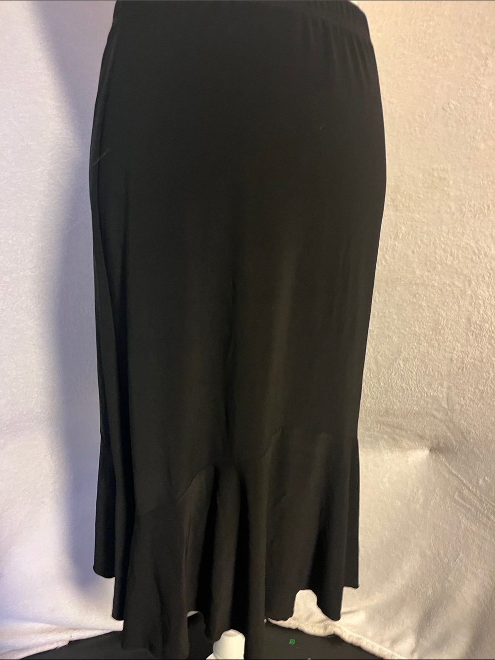 Black Maxi Skirt with Flared Hem - Unbranded - Picture 3 of 7